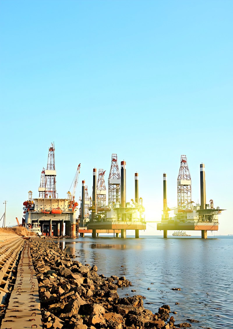 海洋钻机平台主视觉图片